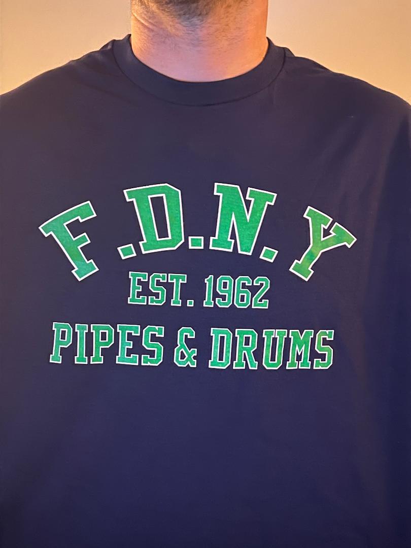 Emerald Society Pipes & Drums Short Sleeve T - Shirt - Est.1962L
